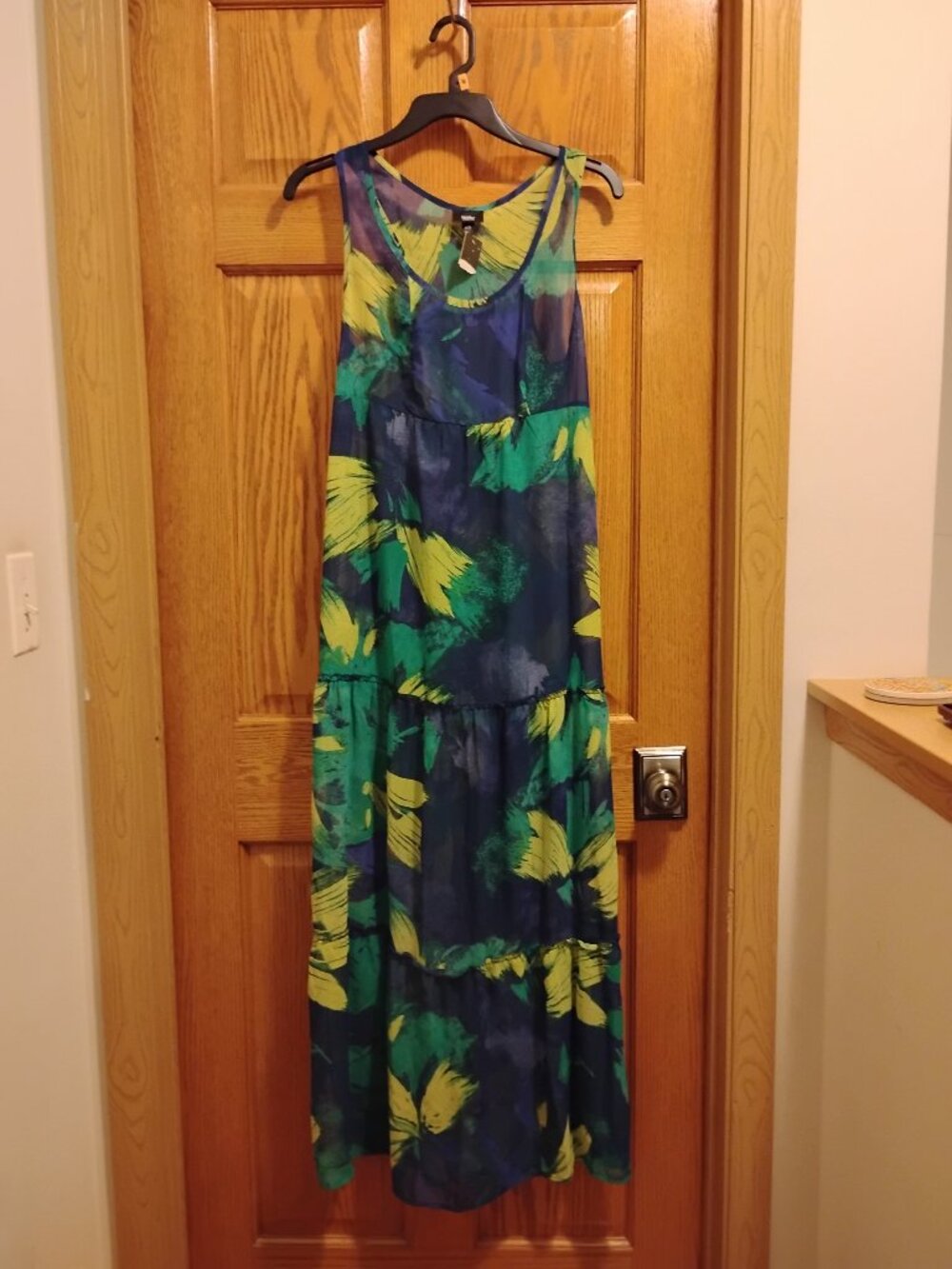 Massimo Sheer Hawaiian Dress Tie-Back NTW Size XS